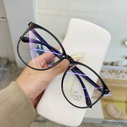 Anti Radiation Glasses for Women Retro Round Frame Fashion Eyeglasses - MarvelouStoree