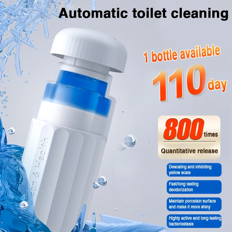 Automatic toilet cleaner, cleaning agent, toilet liquid, toilet strong descaling, fragrance clearing, deodorization, stain remov