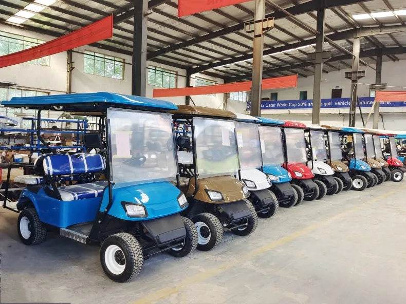 Newly Designed Fuel Golf Cart With Cargo Tank, 4-Seater, Four-Wheel Front And Rear Independent Suspension, 350cc Gasoline Engine - MarvelouStoree