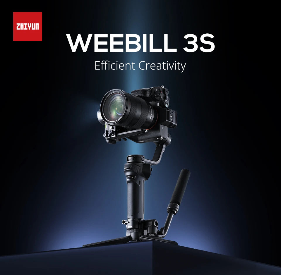 ZHIYUN Weebill 3S Stabilizer 3-Axis Handheld Gimbal for Sony For Canon for Panasonic for Nikon DSLR Mirrorless Cameras