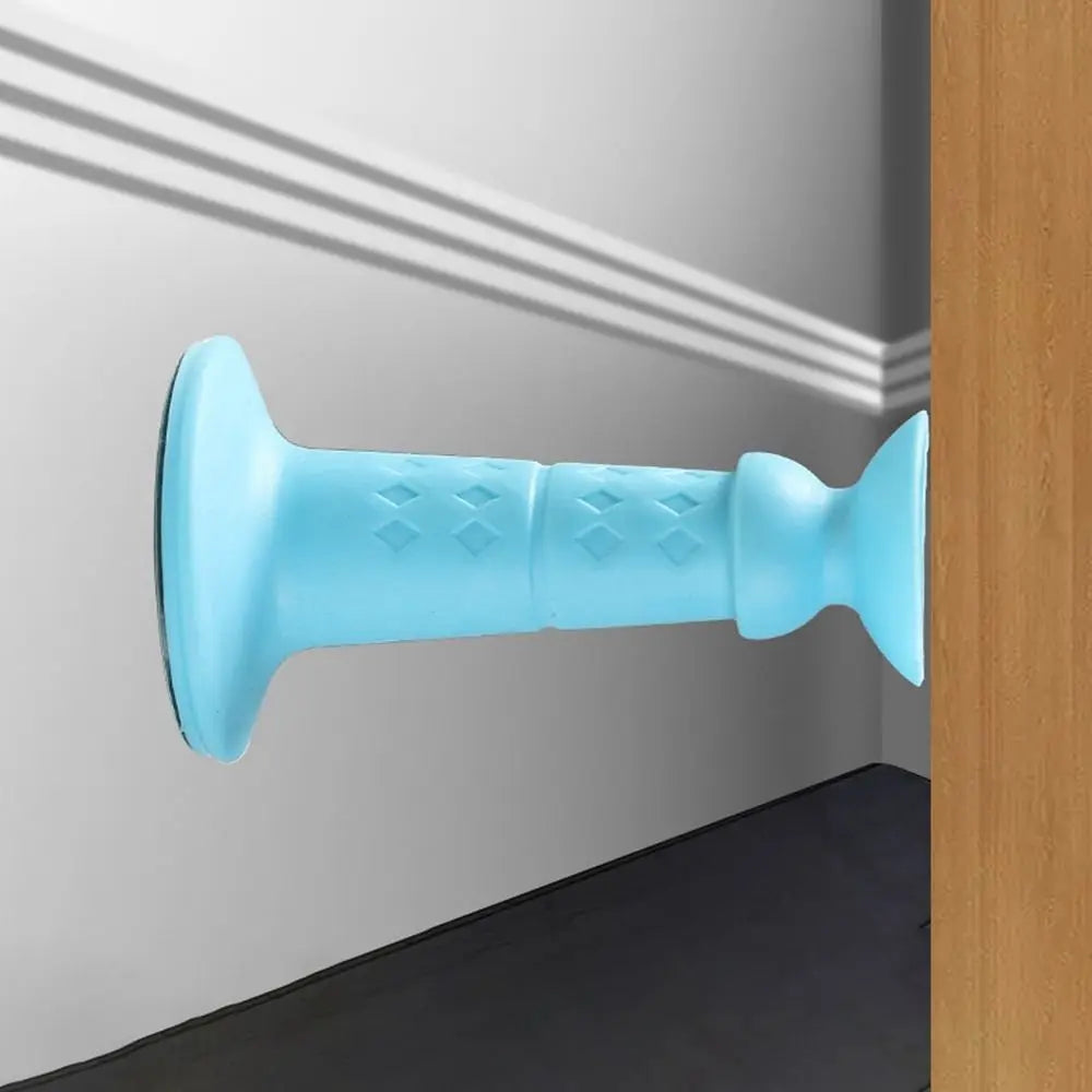 Silicone Door Stopper New Anti Collision Self Adhesive Floor Holder Wall Protectors Strong Suction Doorstop Home