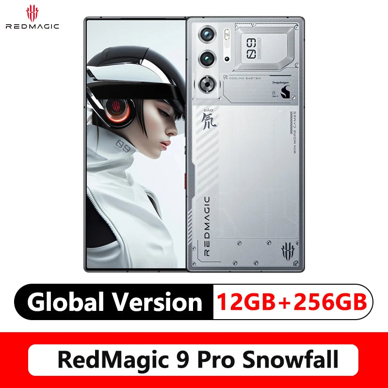 Global Version RedMagic 9 Pro 5G Phone 6.8" Gaming Phone Snapdragon 8 Gen 3 6500mAh 80W Charge 50MP NFC