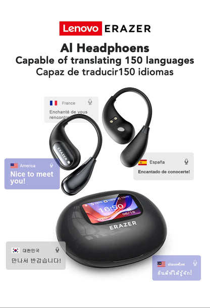 [AI Earphone] Bluetooth Earphones ERAZER XP7 Wireless Headphones ASMR Headset Equalizer APP AI Translator Earbuds Lightweight