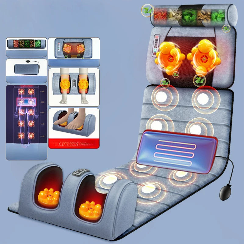 Home Massage Machine Hot Compress Multifunctional massage cushion Massage Machine Full Body Mattress