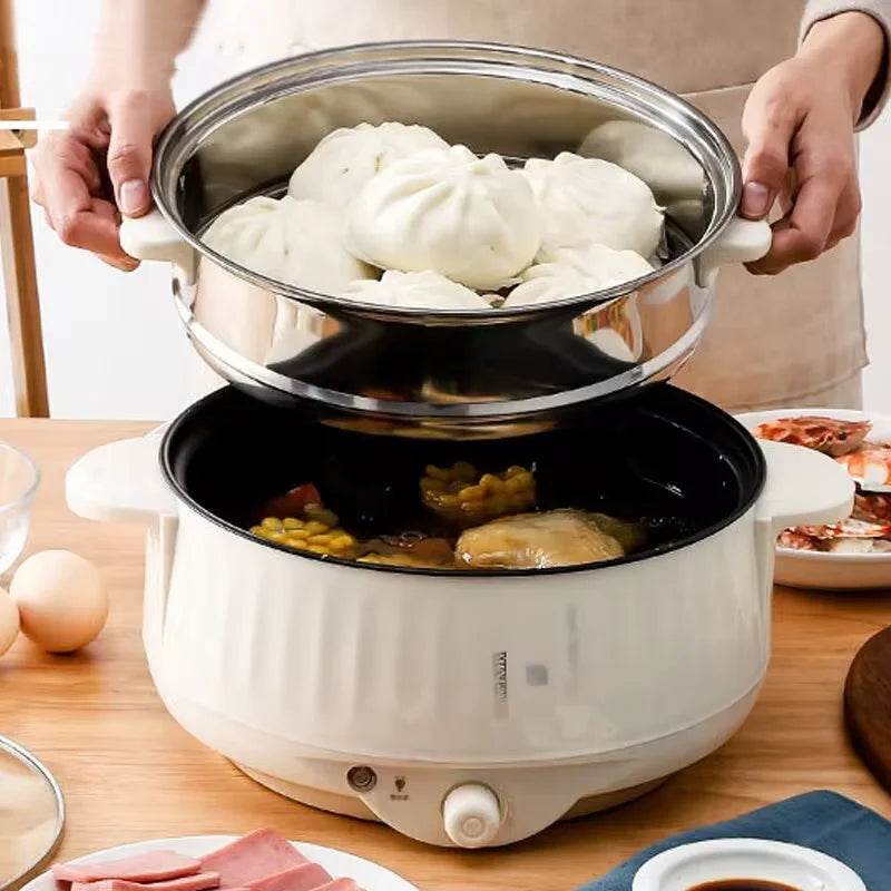 Multifunction Electric Cookers Single/Double Layer 1-2 People Household Non-stick Pan Hot Pot Rice Cooker Cooking Appliances2024 - MarvelouStoree