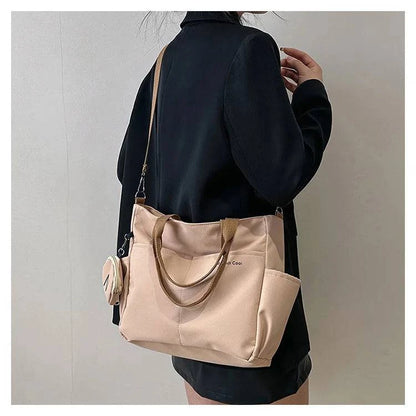 Women Shoulder Crossbody Bag Japanese Canvas Tote Messenger Bag for Student 2024 Ladies Hand Bags Female Handbag Bolsa Feminina