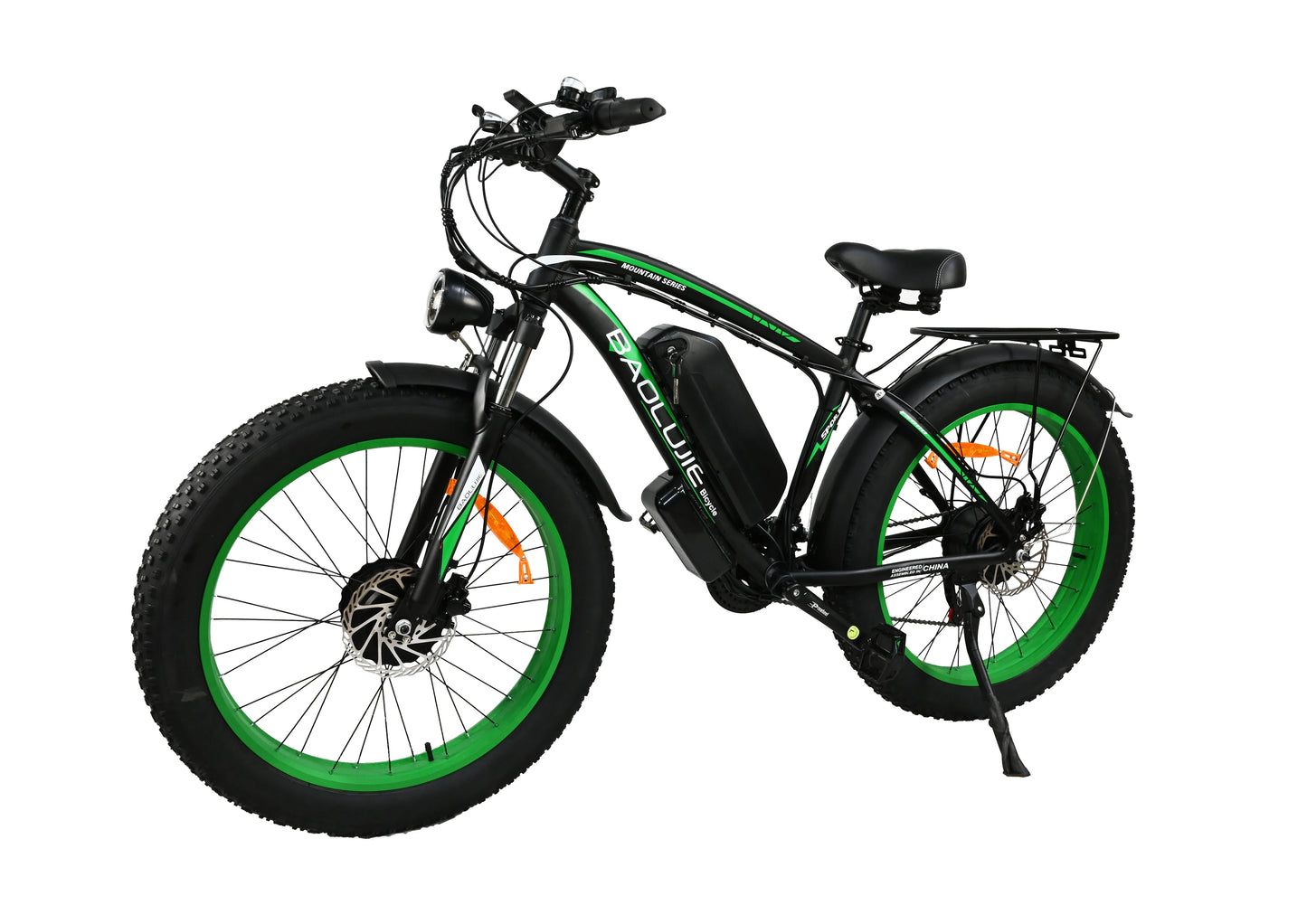 Baolujie 2000W Electric Bike with 20AhRemovable Battery 26"×4"Fat Tire Ebike for Adults 35MPH 80MilesElectric Bicycles