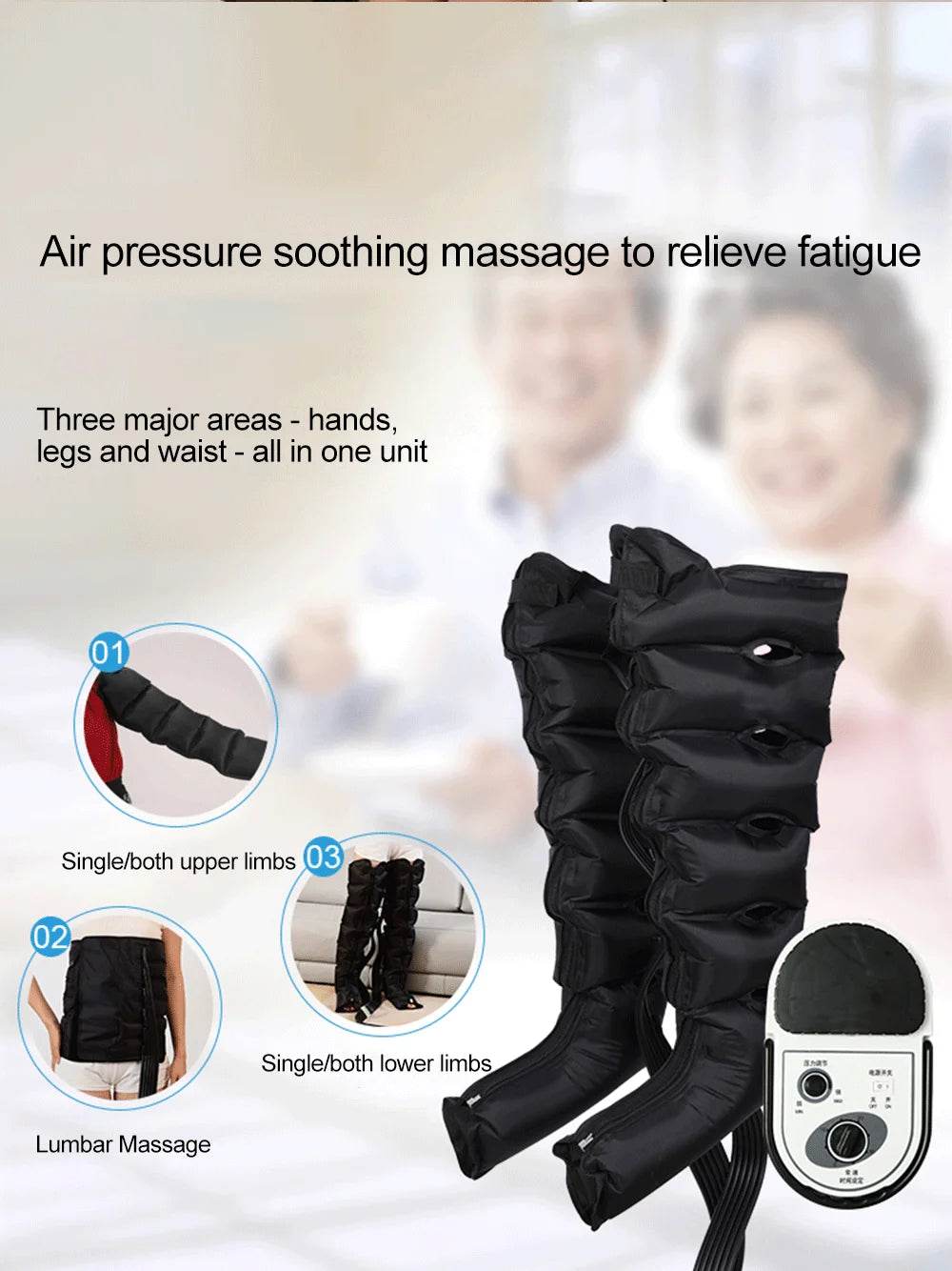 Thigh Air Compression Pressure Massager,Relieve Varicose Veins,Promote Blood Circulation,Relieve Thrombus,Leg Massager Machine - MarvelouStoree