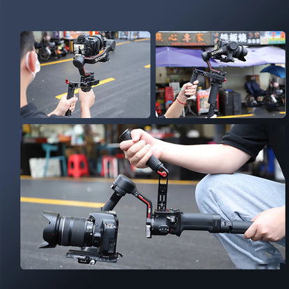 Stabilizer Foldable Aluminum Alloy Monitor Stabilizers Handle Extension Cameras Accessory Gimbal Video Stick Selfie