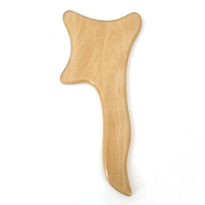 New Beech Scraping Board Wooden Guasha Massage Tool For Back Neck Body Meridian Beauty Dredge Board Carbonized Acupuncture Board