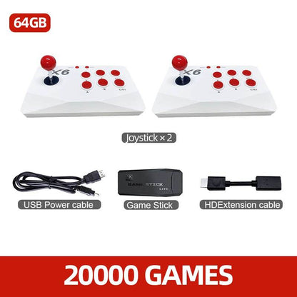 VILCORN Arcade Video Game Console 4K TV Game Stick with Double Arcade Joysitck 41000 Games For MAME/Sega/PS1/Atari Kid Gift - MarvelouStoree