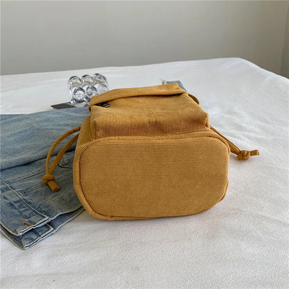 2024 New Women Bag Middle Shoulder Bag Korean Style Drawstring Bucket Bag Casual Light Youth Crossbody Bag Whole Sale