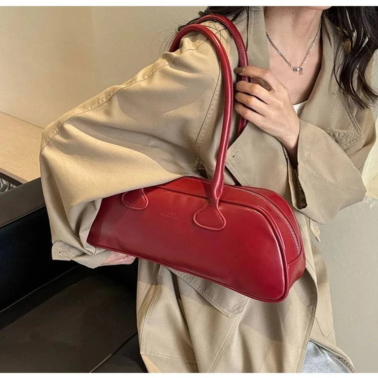 Advanced Sense Retro Pu Zipper Ladies Shoulder Bags Trend 2024 Light Luxury Hot Sale Bags for Women New Bolsas Femininas