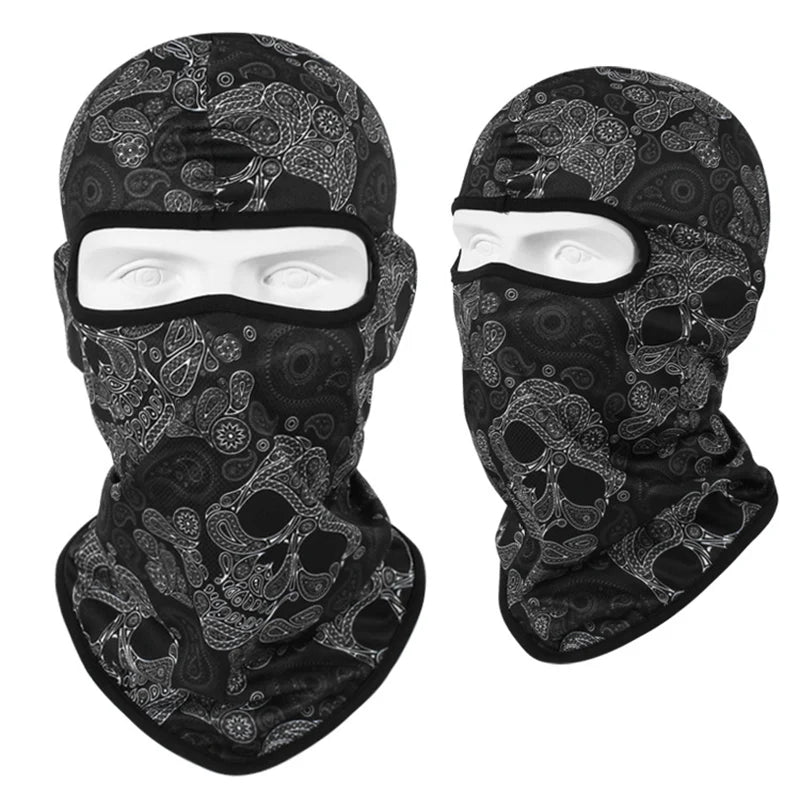 Motorcycle Headgear Cap Men Balaclava Multi-function Skull Face Mask MTB Bicycle Full Face Cover Shield Sunscreen Women Headwear