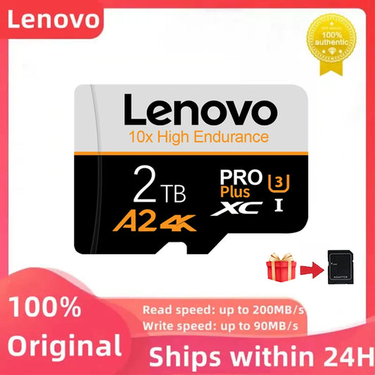 Lenovo 2TB High Speed Memory Card 1TB 512GB 256GB Class 10 Micro TF SD Card 1TB SD Memory Card For Nintendo Switch Phone/Ps4