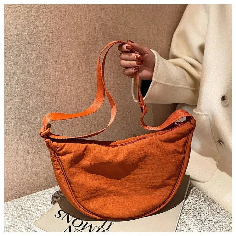 Casual Nylon Hobos Crossbody Bag for Women Designer Shoulder Bags Large Capacity Tote Lady Travel Shopper Bag Female Purses 2024