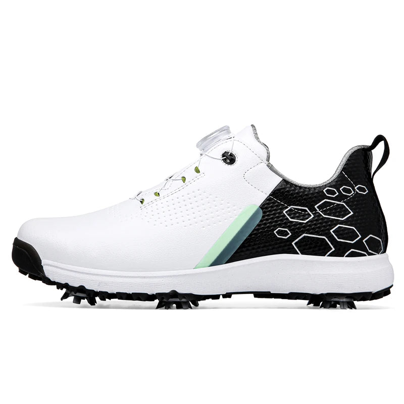 Men Professional Golf Shoes Spikes Golf Sneakers Black White Mens Golf Trainers Big Size Golf Shoes for Men