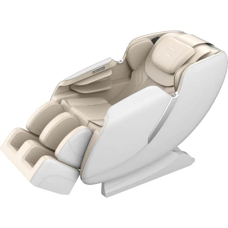 Full Body Massage Chair With 14 Fixed Points, Zero Gravity, Bluetooth, Heated- White - MarvelouStoree