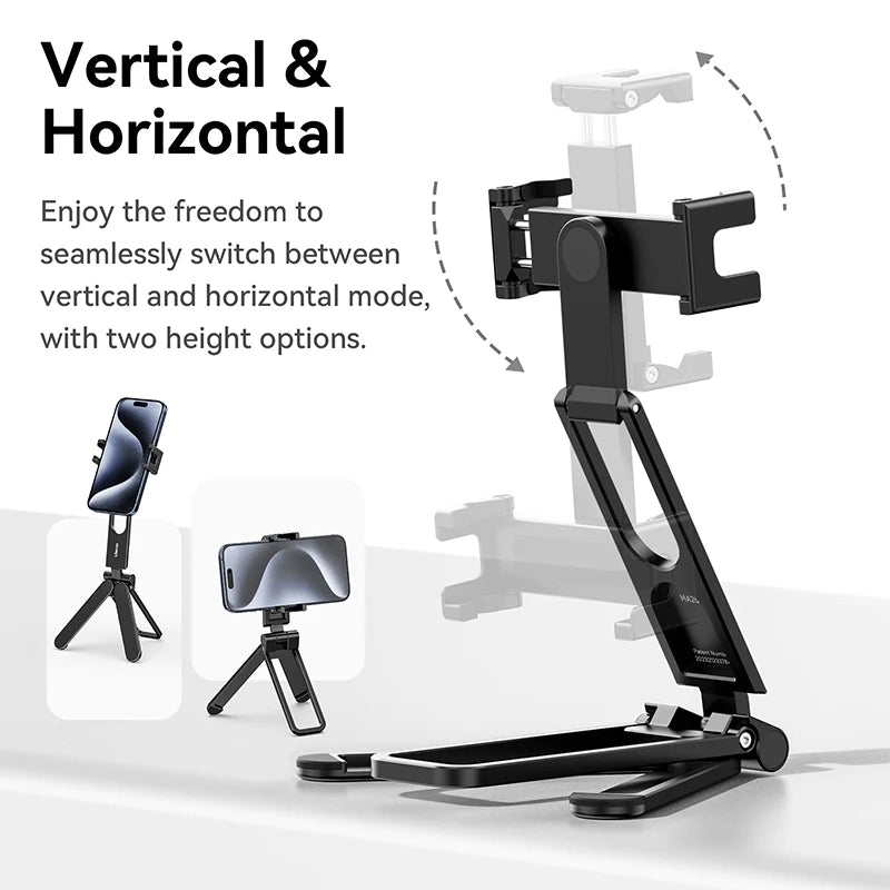 Ulanzi MA26 Mini Pocket Foldable Tripod for Phone Vertical Horizontal Shooting Expansion Video Light Microphone Photography Vlog