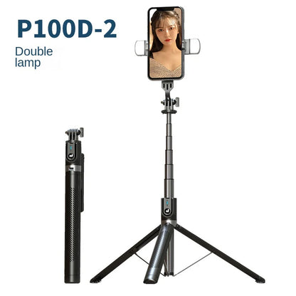 Selfie Stick 1.8m Lengthen Phone Tripod Portable Telescopic Pole Wireless Bluetooth Tripod Stand with Remote Control warranty