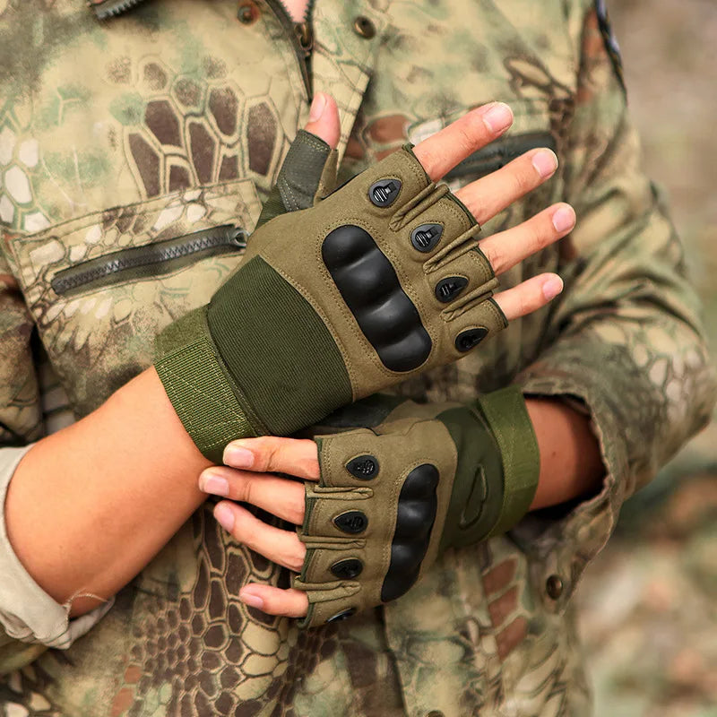 Half Finger Tactical Gloves Outdoor Men's Military Gloves Hiking Motorcycle Cycling Sports Glove Shooting Hunting Gloves