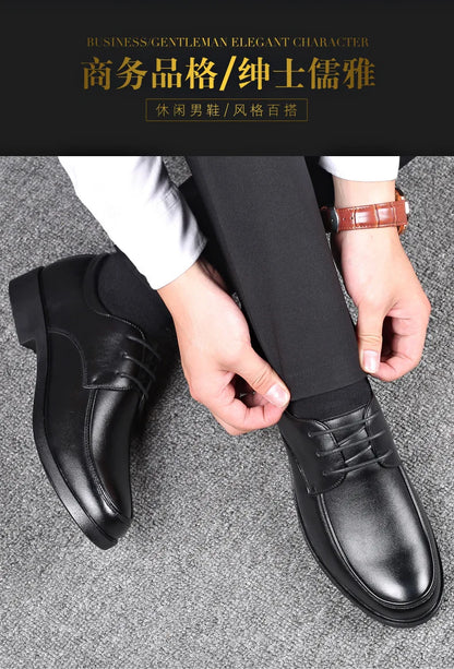 Mens Dress Shoes Men's Formal Original Leather Italian Skin Shoes for Men Elegant Casual Business Luxury Social Male Shoe