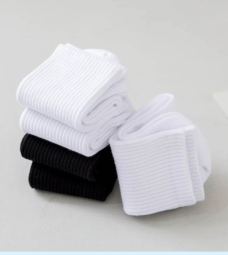 Men Socks Cotton Breathable Long Business Harajuku Socks Solid Gentleman Sox Sokken Outdoor Sports 5 Pairs/Lot Socks - MarvelouStoree