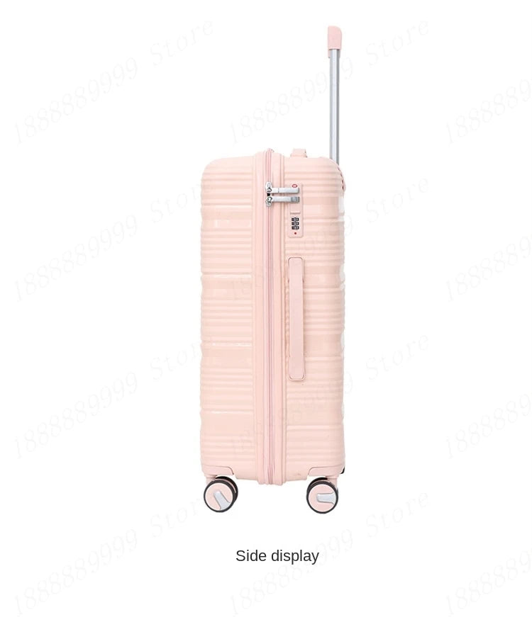 13 20 24 28 inch Set of 3 or 4 Suitcases PP Large Capacity Luggage Explosion-Proof Zipper Boarding Trolley Case Bags