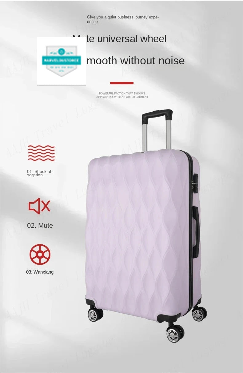 Luggage sets 4 piece 14/20/24/28 inch suitcase password trolley case male and female luggage travel bags suitcase trip cabin