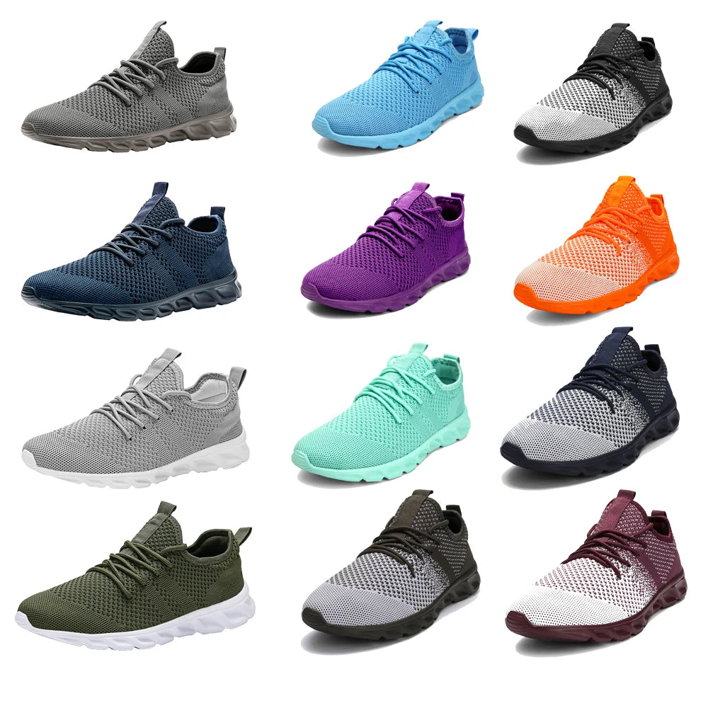 Hot Sale Light Man Running Shoes Comfortable Breathable Men's Sneaker Casual Antiskid and Wear-resistant Jogging Men Sport Shoes