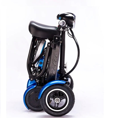 handicapped Foldable Electric Scooter Adult Dual motor 4 Wheels Folding Electric Wheelchair Scooter For Elderly People