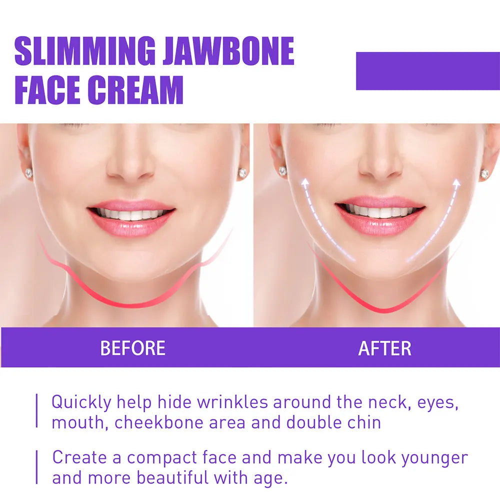 30g V-Shape Slimming Cream Removal Double Chin Firming Face-lift Slimming Masseter Muscle Face Fat Burning Anti-aging Products