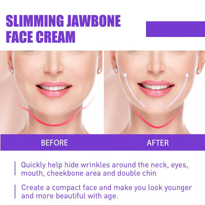 30g V-Shape Slimming Cream Removal Double Chin Firming Face-lift Slimming Masseter Muscle Face Fat Burning Anti-aging Products