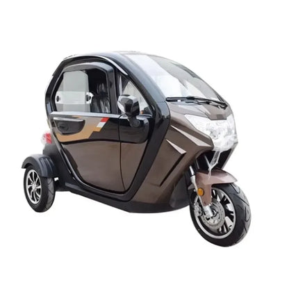 China Electric Mobility Tricycle Double Adulte Gasoline Enclosed Tricycle For Handicapped