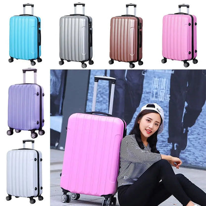 New Fashion 20 Inch Travel Suitcase Universal Wheel Password Trolley Case Small Lightweight Leather Boarding Luggage