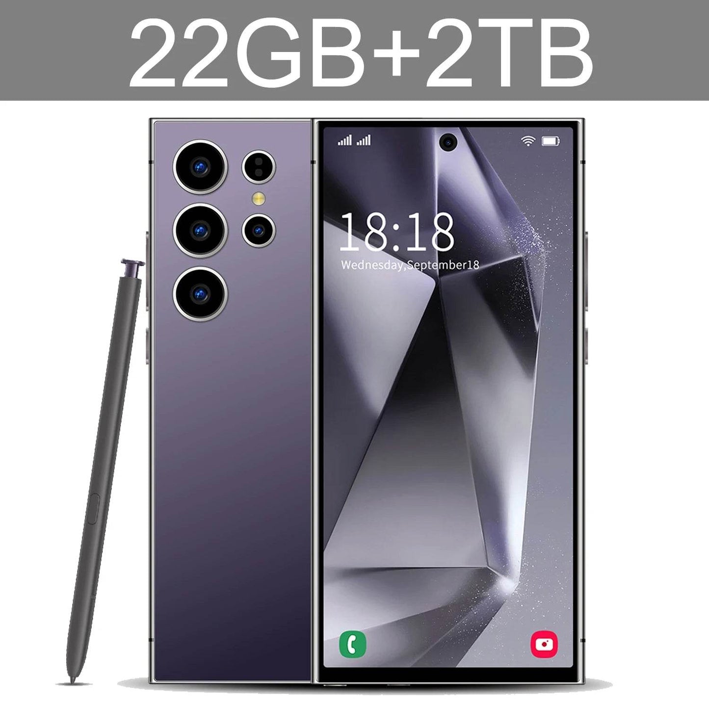 2024 new s24 ultra smartphone 6.8 HD screen cell phone 16G 1T 4G dual sim celulares android unlocked 72mp 8000mah mobile phone - MarvelouStoree