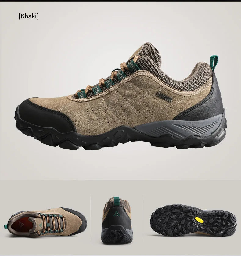 HUMTTO Hiking Shoes Mens Luxury Designer Winter Climbing Trekking Sneakers for Men Leather Outdoor Sports Work Man Shoes 110282A