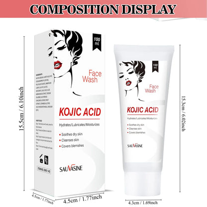 Kojic Acid Whitening Set Face Cream Moisturizer Facial Mask Collagen Face Repair Suncreen Facial Soap Anti-Aging Skin Care Kit