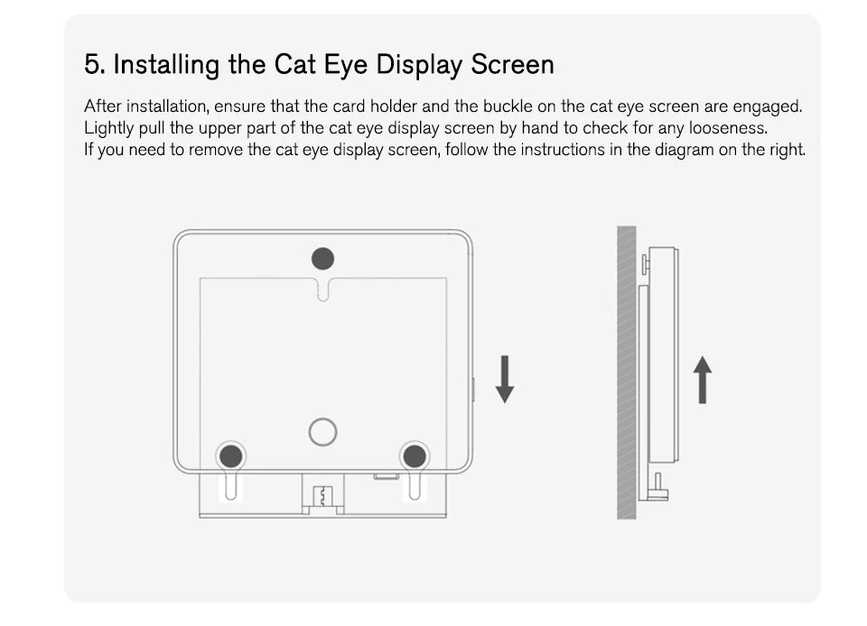 Xiaomi Smart Cat's Eye 1S Security Protection 5-inch IPS Screen Video Doorbell 1080P Camera HD Night Vision WiFi App Alarm