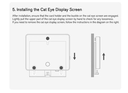 Xiaomi Smart Cat's Eye 1S Security Protection 5-inch IPS Screen Video Doorbell 1080P Camera HD Night Vision WiFi App Alarm