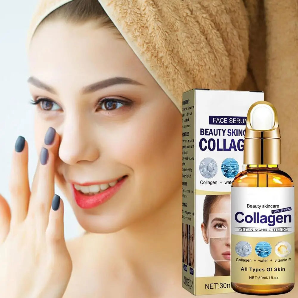 30ml Collagen Serum Moisturizing Skin Repair Whitening brightening Anti Wrinkle Face Serum Acne Treatments