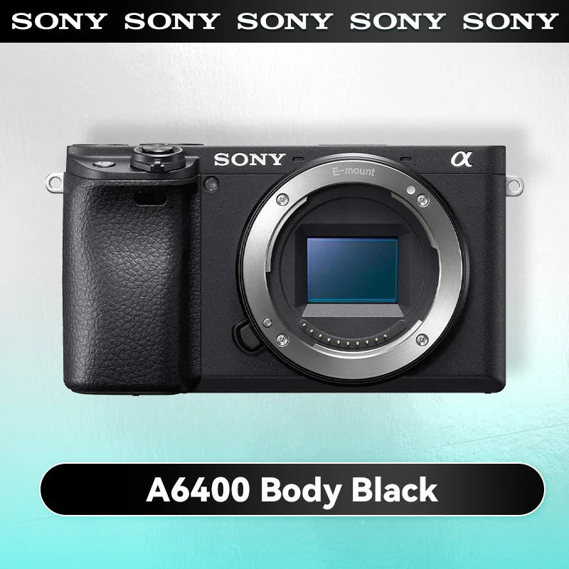 Sony Alpha A6400 APS-C Mirrorless Digital Compact Cameras Professional Photographer Photography 24.20MP 11FPS 4K Video CamerasSS