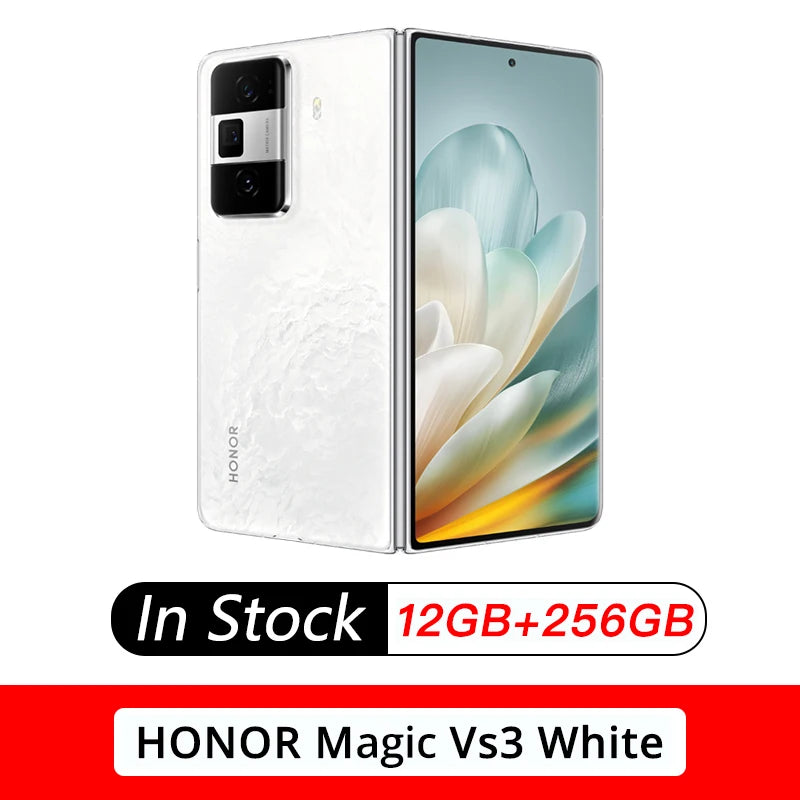 NEW Honor Magic Vs3 Smart Phone Android 14.0 OTA Update Snapdragon 8 Gen 3 Google Play Store 7.92" Folded 66W Charge 50.0MP