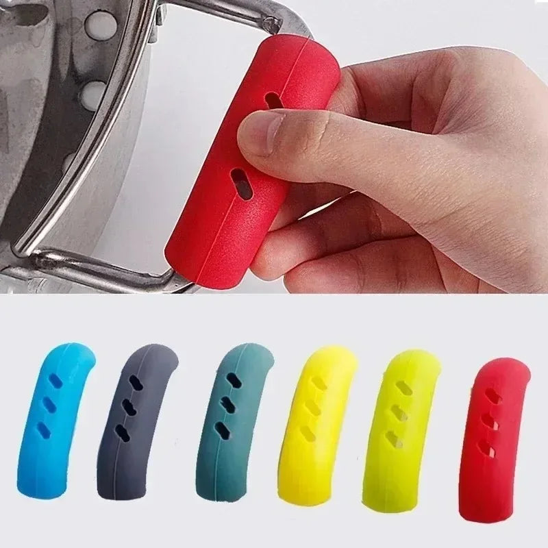 2Pcs Silicone Pan Handle Cover Heat Insulation Assist Handle Holder Grip Sleeve Kitchen Gadgets