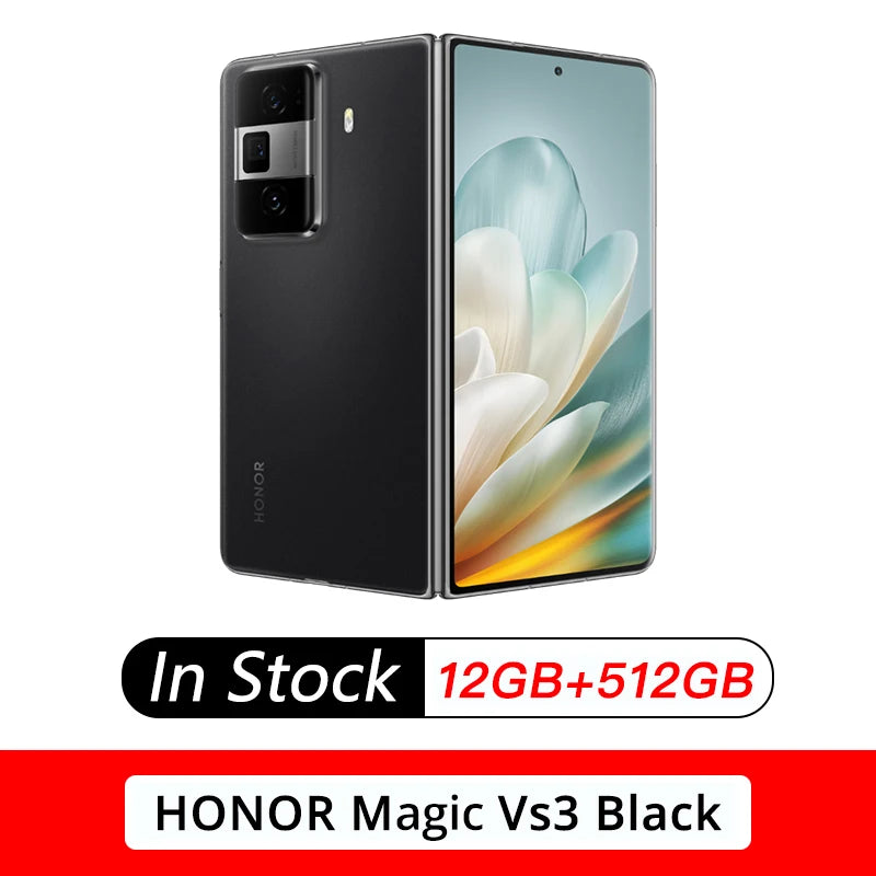 NEW Honor Magic Vs3 Smart Phone Android 14.0 OTA Update Snapdragon 8 Gen 3 Google Play Store 7.92" Folded 66W Charge 50.0MP