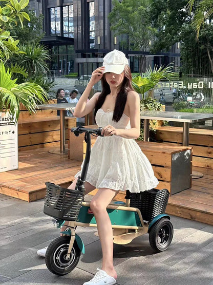 전기 세발 자전거 10 Inch Mini Household Scooter Foldable Adult Universal Fashion Electric Tricycle