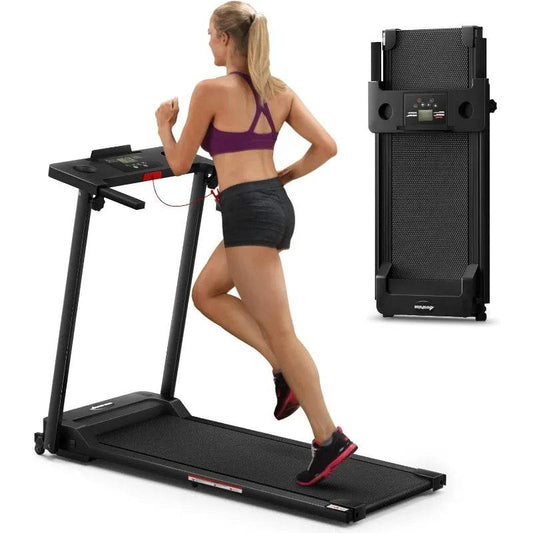 3.0 Foldable Portable Folding Small Treadmills for Home Office with 300 LBS Capacity - MarvelouStoree