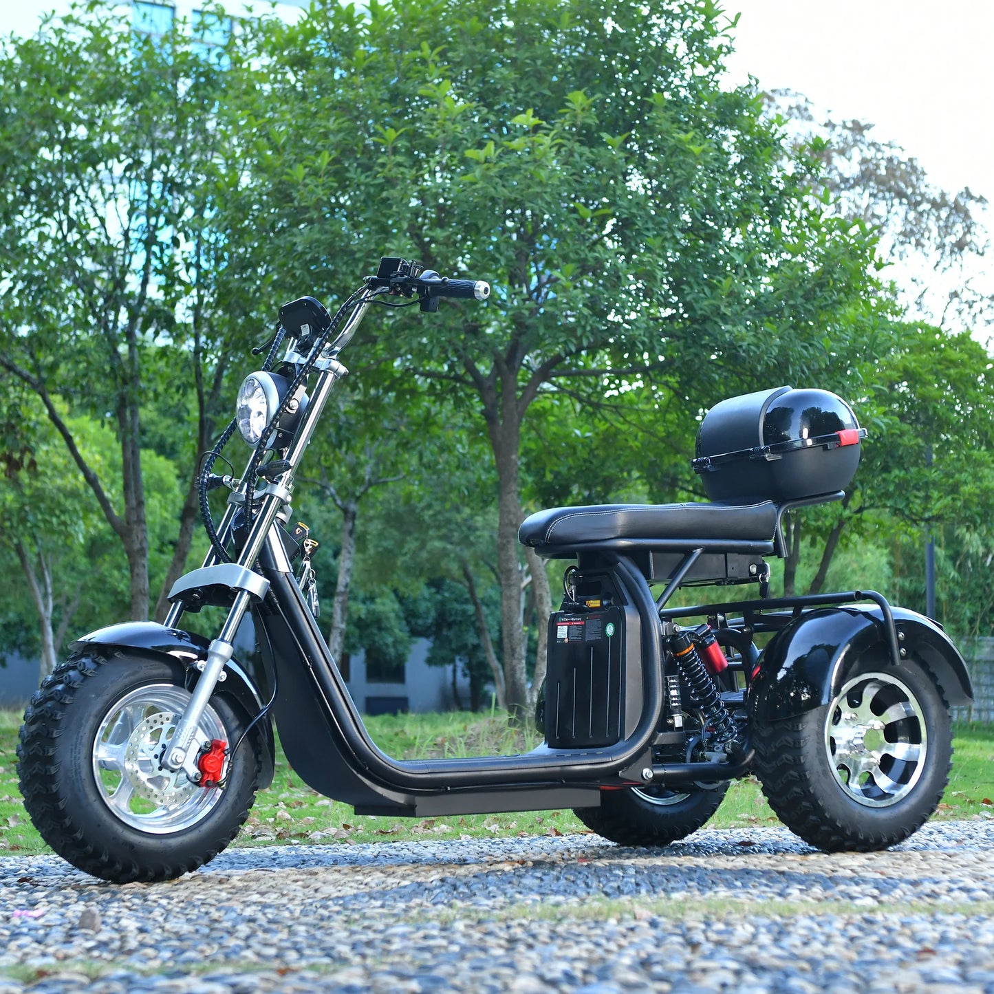 EEC COC Adult Electric 3 Wheel Scooter 2000W Motor Max Speed 40-45KM/H Max Load 250KG 18 Inch Off road Fat Tire Electric Scooter