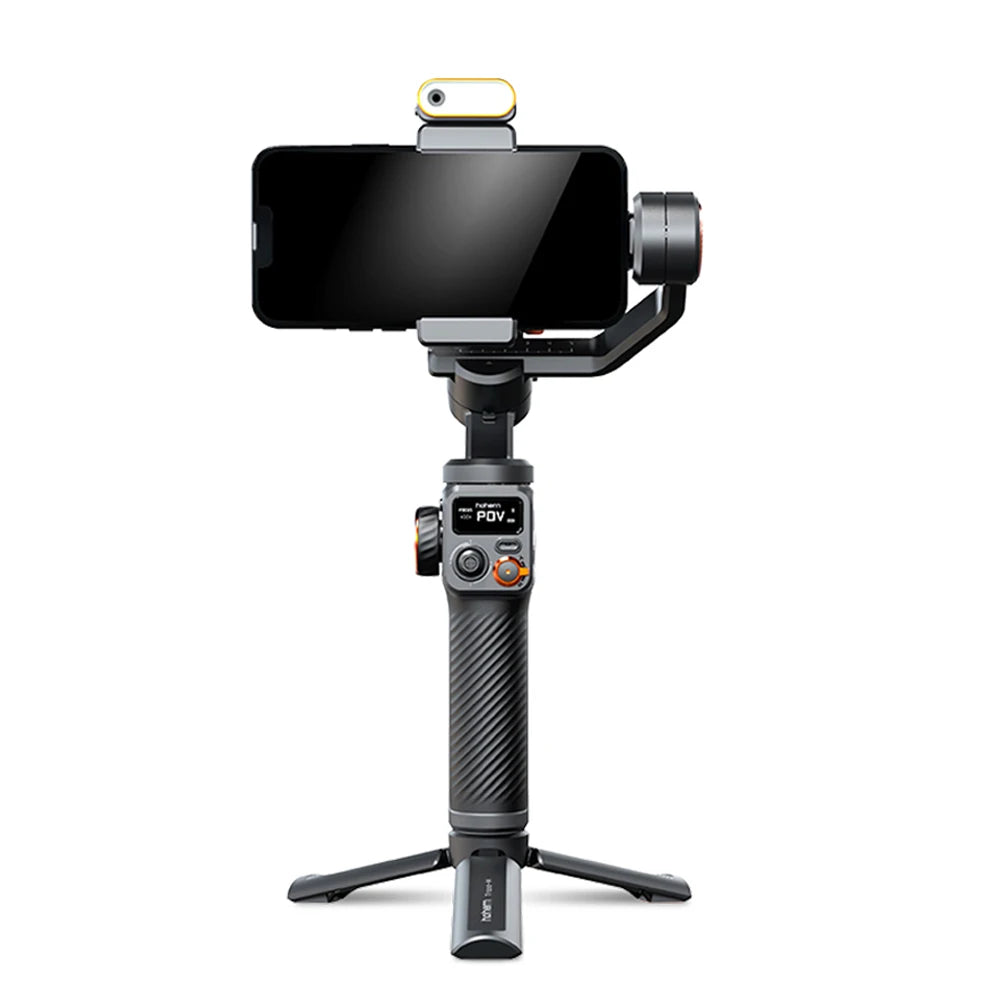 Hohem iSteady M6 3-Axis Handheld Gimbal Stabilizer with Tripod AI Magnetic Fill Light for Smartphone iPhone Huawei Samsung