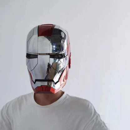 The Avengers  1/1 Iron Man Mk5 Helmet Wearable And Transformable Voice-activated Electric Opening Closing Collection Decoration